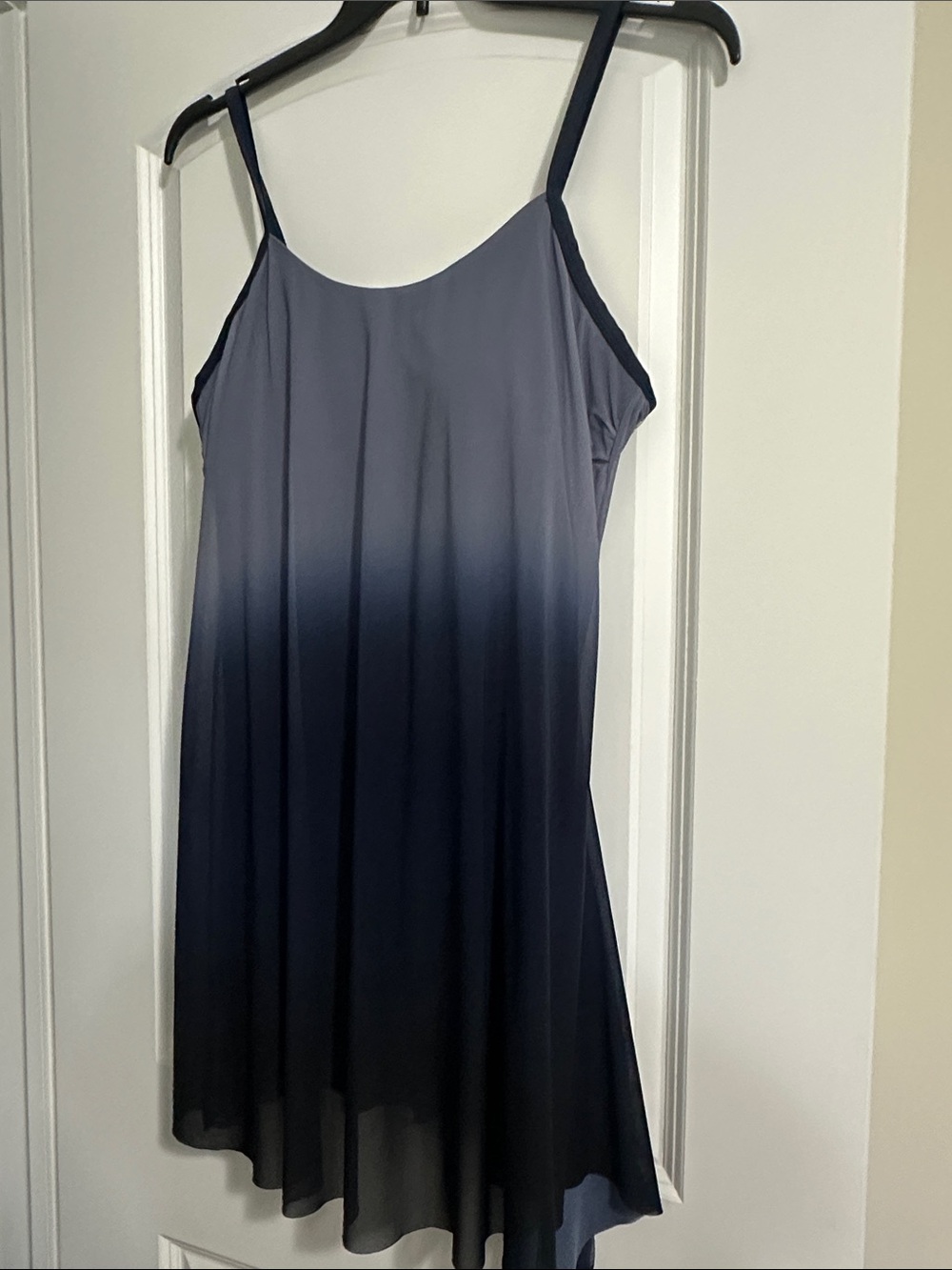 Women’s Ombre swim Dress - Navy to Light Gray